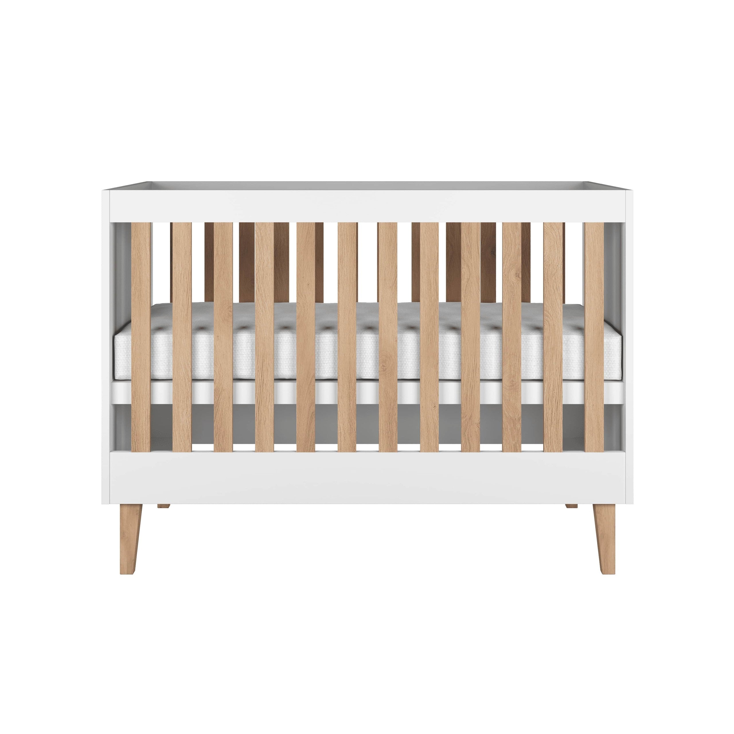Kubi White baby cot – Scandinavian style safety and comfort