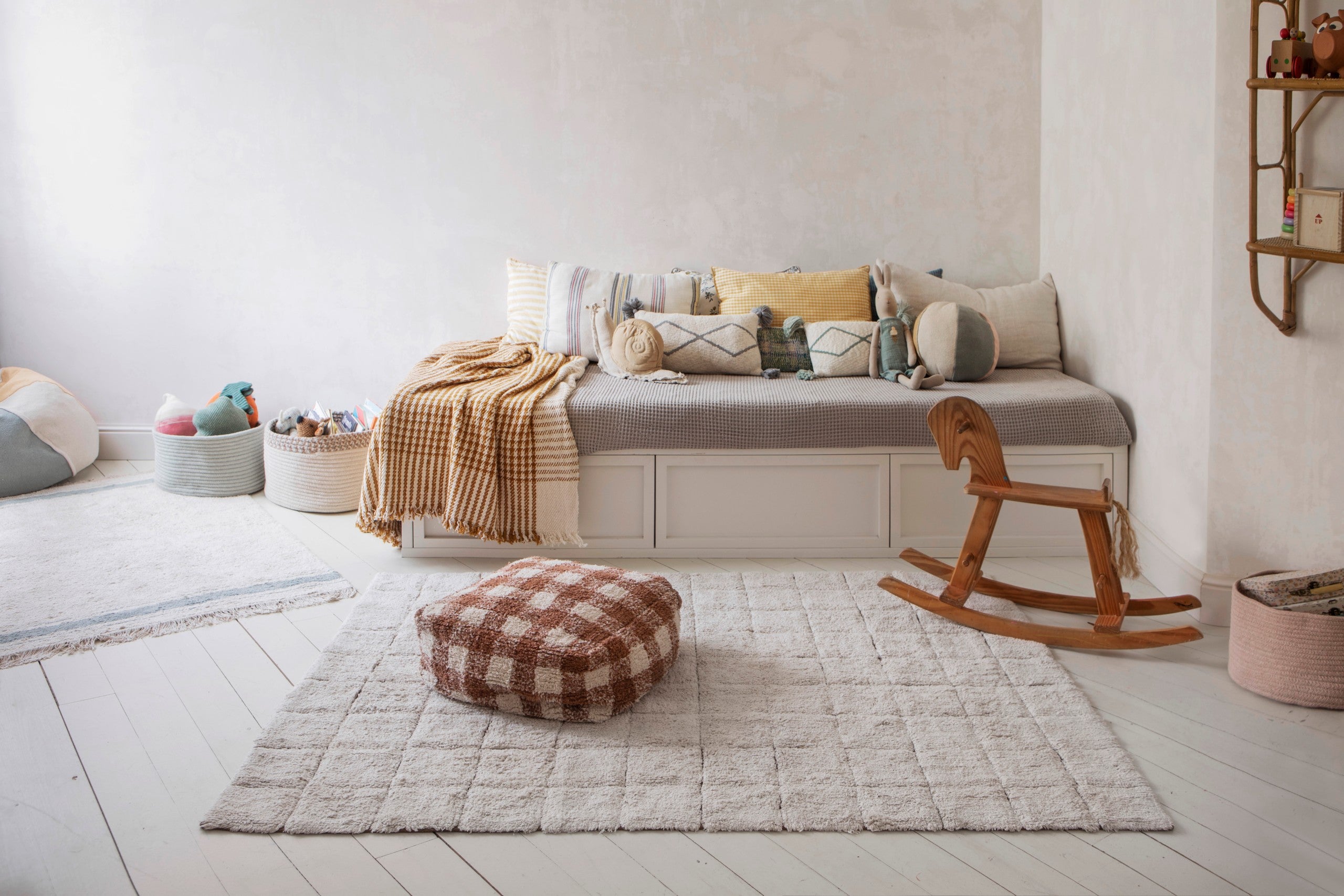 Washable Cotton Rug Mosaic, 120x160 cm