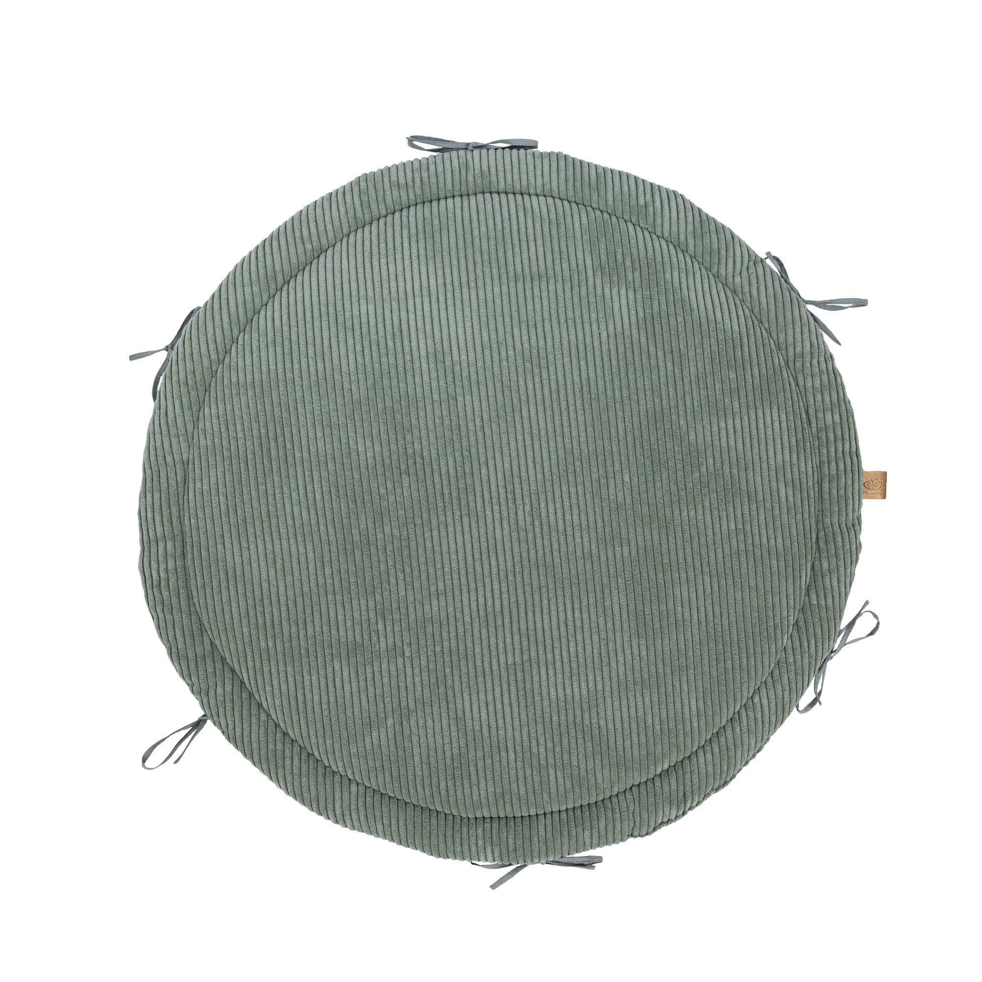 Baby Nest & Play Mat With Crib Bumper Braid - Olive Green