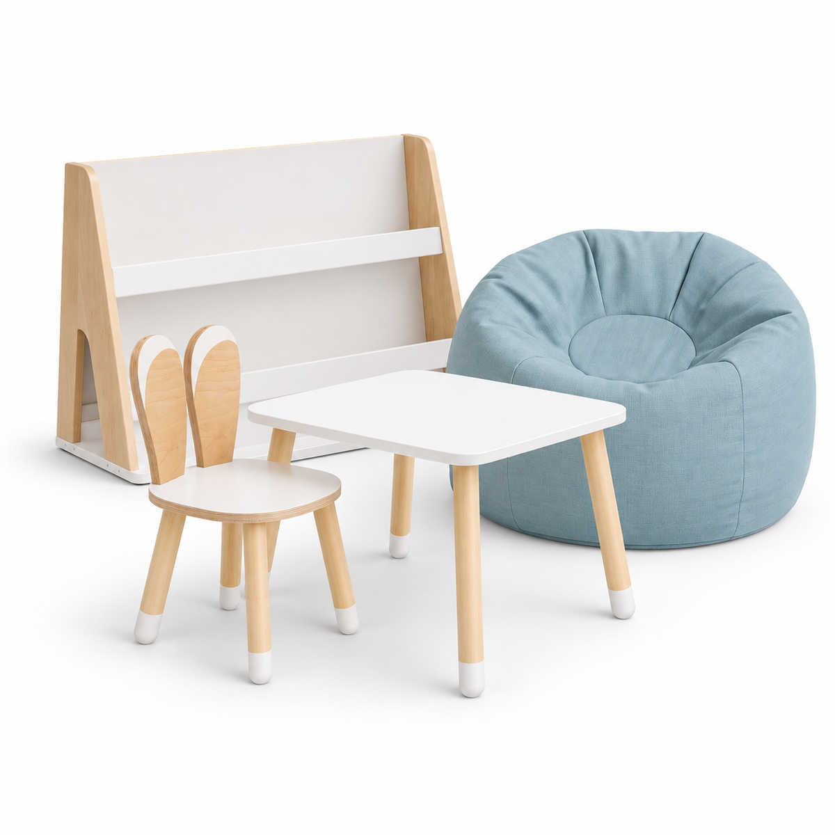 Chiba Chaba Mazā Radošā Telpa children's playroom with colorful toys and creative furniture in a bright, inviting space.