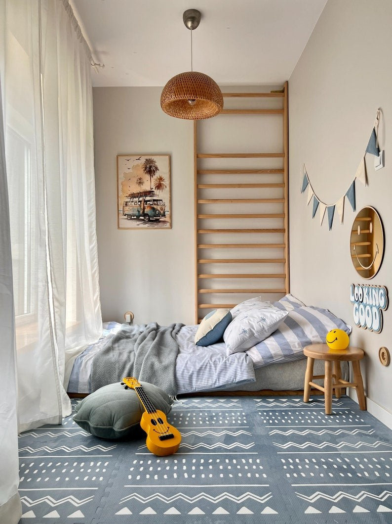 Foam Puzzle Playmat - Boho Azure