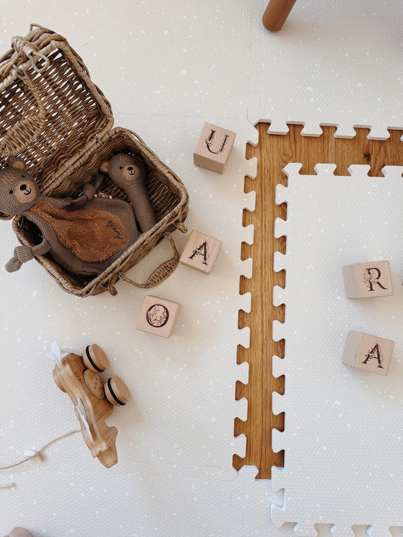 Foam Puzzle Playmat - Spots Cashmere