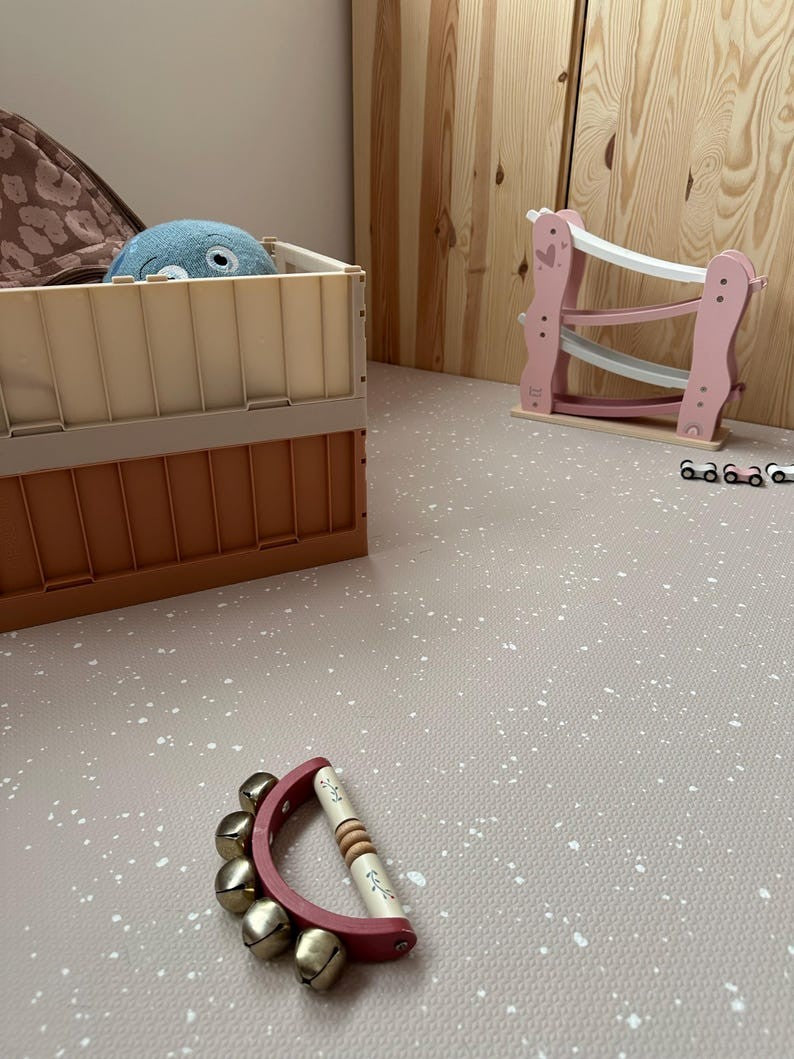 Foam Puzzle Playmat - Spots Cappuccino