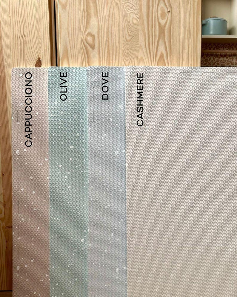 Foam Puzzle Playmat - Spots Cappuccino