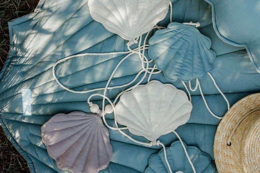 Shell Garland - Dusty Blue