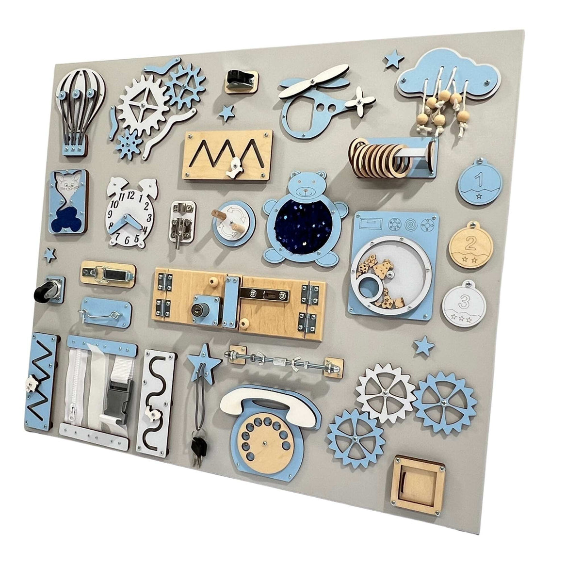 Large wall busy board (60×70 cm)