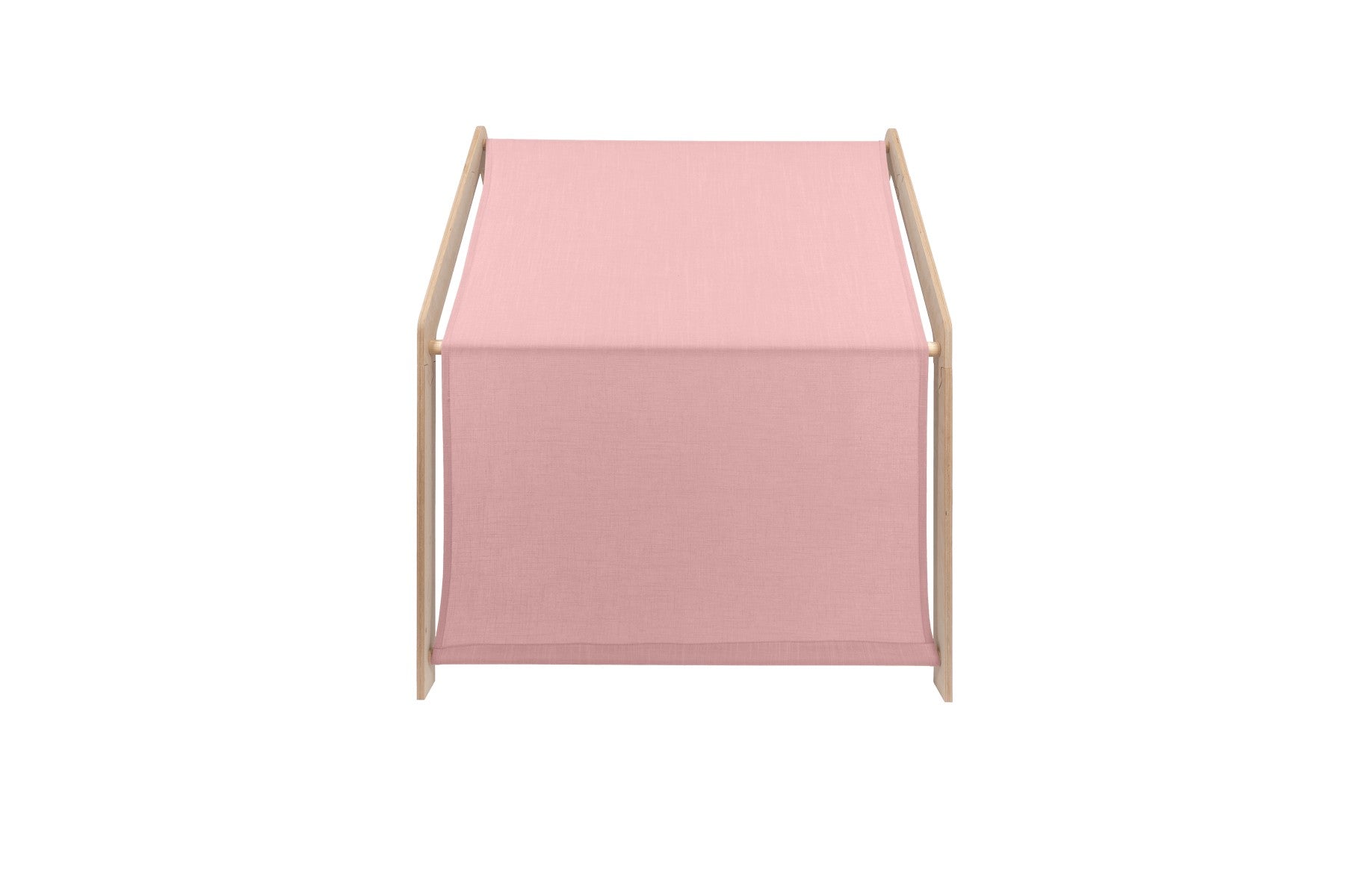 MeowBaby® Natural Wooden House for Kids - Pink Roof