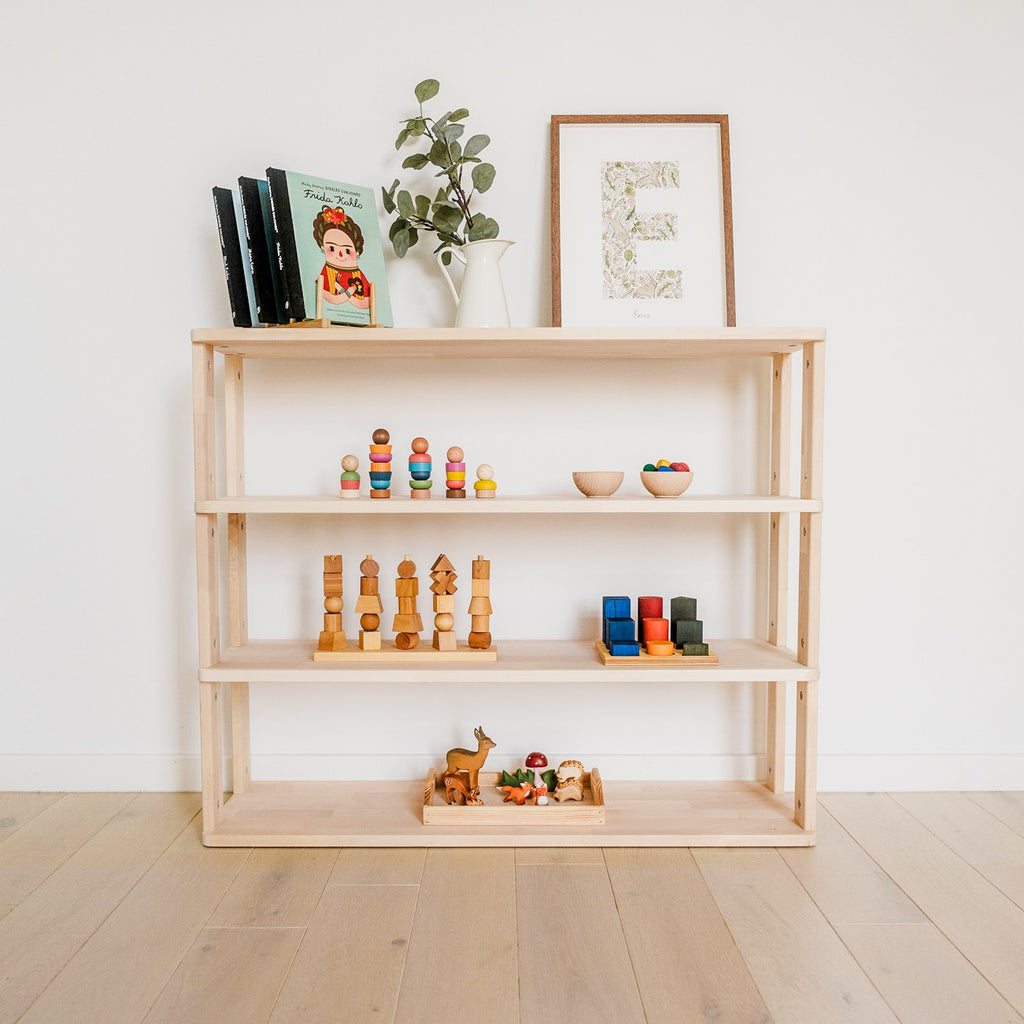 Modular Montessori shelf straight - 4 shelves – Chiba Chaba