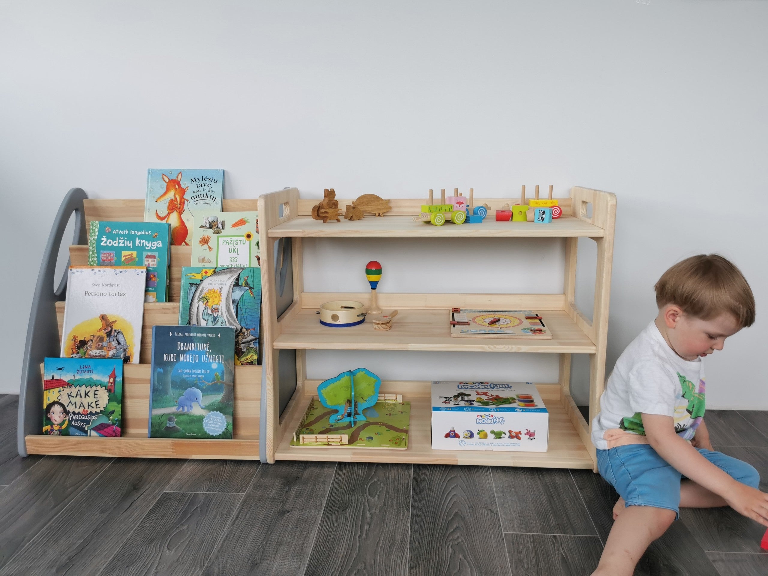 Modular Montessori Toy Shelf